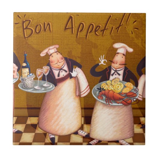 Bon Appétit Fliese (Vorderseite)