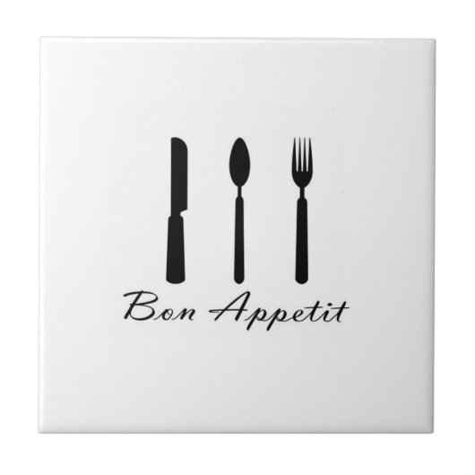 Bon Appetit Fliese (Vorderseite)