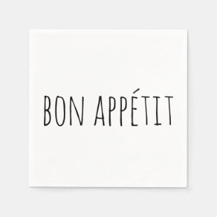 Bon Appétit Französisch Genieß die Party Serviette