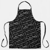 Bon Appetit Französischer Koch Funny Feinschmecker Schürze (Vorderseite)