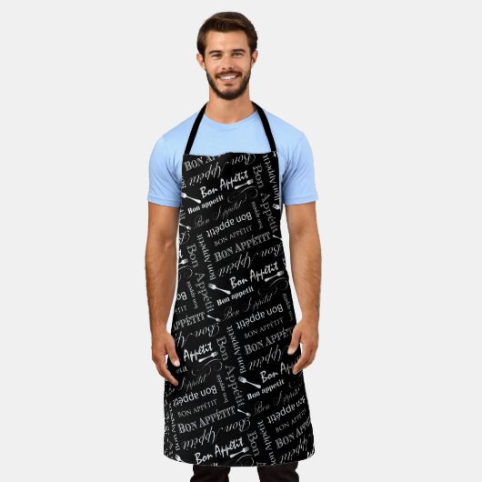 Bon Appetit Französischer Koch Funny Feinschmecker Schürze (Getragen)