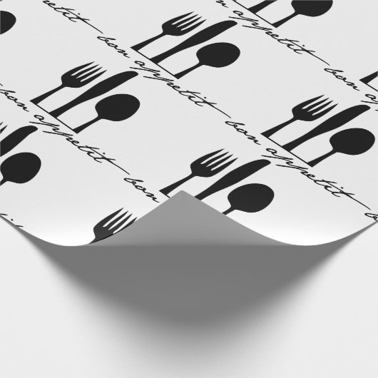 Bön-Appetit Geschenkpapier (Ecke)