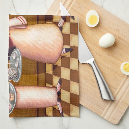 Bon Appétit Handtuch (Viertel Falte)