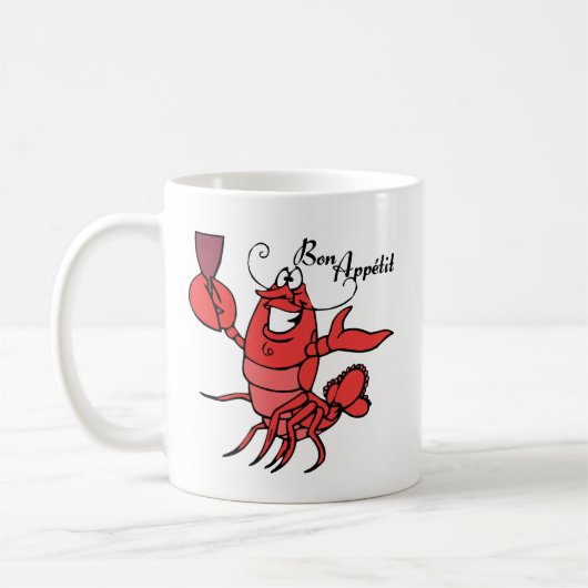 Bon Appetit Hummer Kaffeetasse (Links)