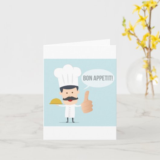 Bön-Appetit Karte (Gelbe Blume)