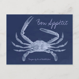 Bon Appétit King Crab Rezept Card Postkarte
