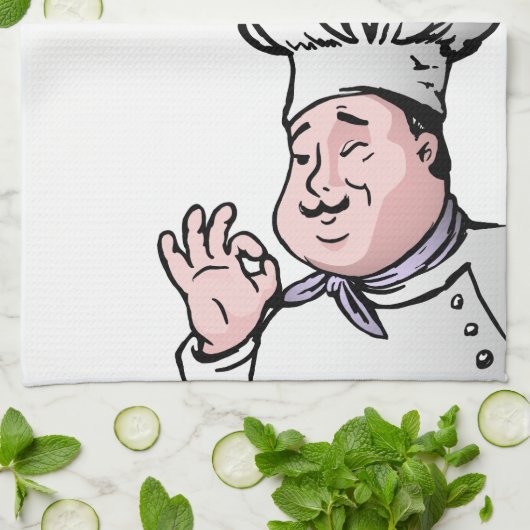 Bön Appétit Koch Geschirrtuch (Gefaltet)