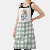 Bon Appetit Koch mit Gingham Pattern Schürze (InSitu)