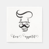 Bon Appetit Koch Paper Napkin Serviette (Vorderseite)