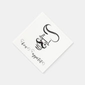 Bon Appetit Koch Paper Napkin Serviette (Ecke)