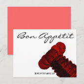 Bon Appétit Maine Lobster Schwanz Rezept Karte (Vorne/Hinten)