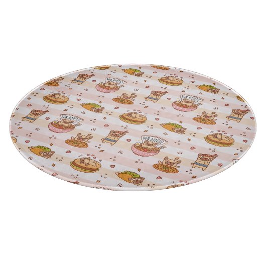 Bon Appetit Mops Food Schneidebrett (Ecke)