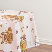 Bon Appetit Mops Food Tischdecke (Beispiel)