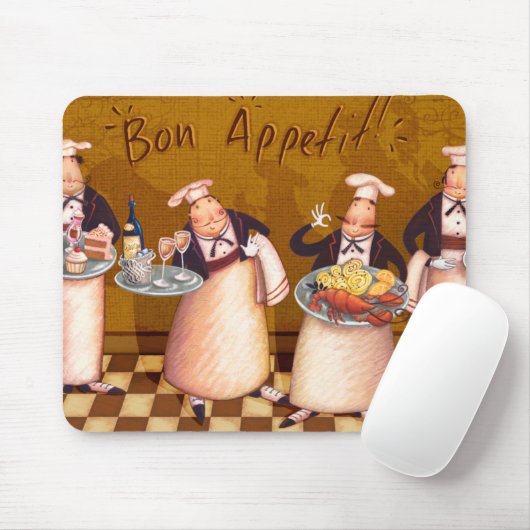 Bon Appétit Mousepad (Mit Mouse)