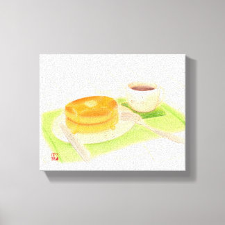 Bon appétit "pancake" leinwanddruck