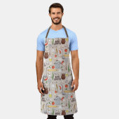 Bon Appetit Pattern Schürze (Getragen)