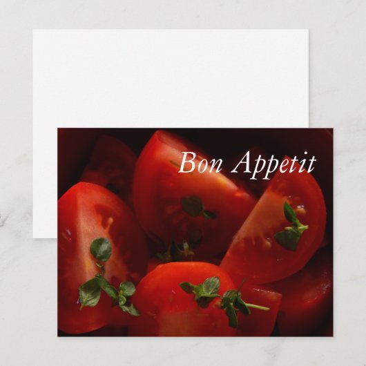 Bön-Appetit Postkarte (Vorne/Hinten)