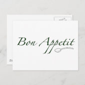 Bön-Appetit Postkarte (Vorne/Hinten)