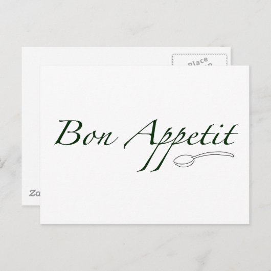 Bön-Appetit Postkarte (Vorne/Hinten)