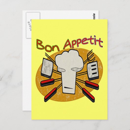 Bön-Appetit Postkarte (Vorne/Hinten)