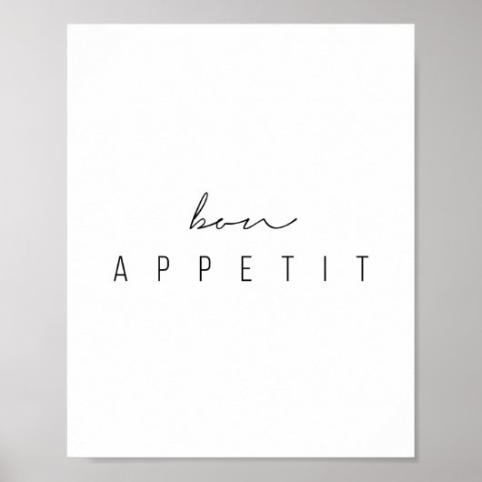Bon Appetit Script Poster (Vorne)