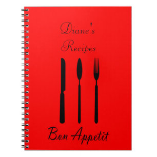 Bon Appetit Table Setting Rezept Notebook Notizblock