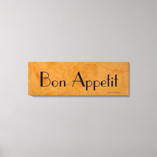 Bon Appetit Toskana Küche Leinwand (Vorderseite)