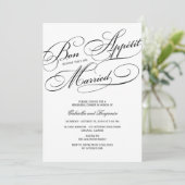 Bon Appetit Vor dem Abendessen mit Verheirateter P Einladung (Stehend Vorderseite)