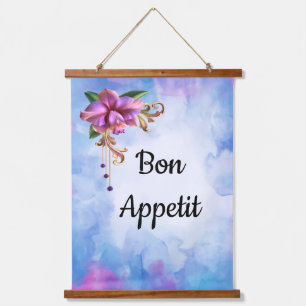 Bön-Appetit Wandteppich Mit Holzrahmen