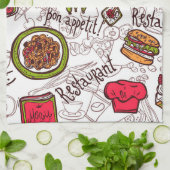 Bon Appetite  Geschirrtuch (Gefaltet)