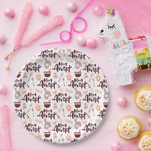 Bön-Appetitpapierplatte Pappteller (Party)