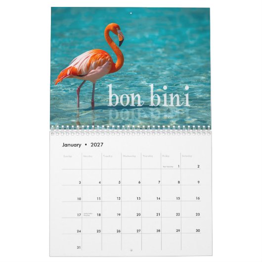 bon bini bonaire kalender (Jan 2027)