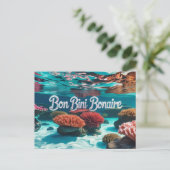 Bon bini bonaire Postkarte (Stehend Vorderseite)