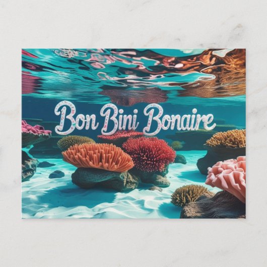 Bon bini bonaire Postkarte (Vorderseite)