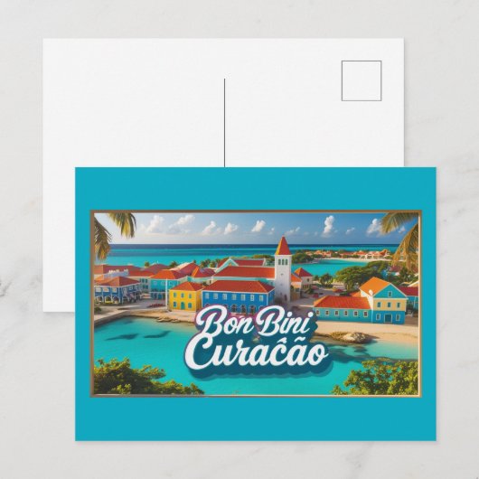 Bon bini curacao Postkarte (Vorne/Hinten)
