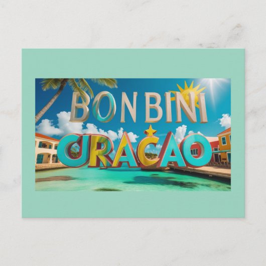 Bon bini curacao Postkarte (Vorderseite)