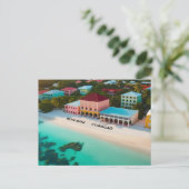 Bon bini curacao Postkarte (Stehend Vorderseite)