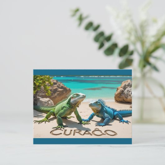 Bon bini curacao Postkarte (Stehend Vorderseite)