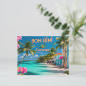Bon bini to curacao Postkarte (Stehend Vorderseite)