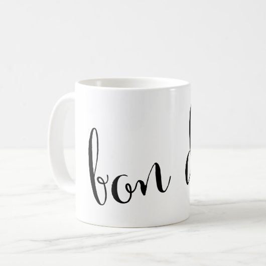 bon dia Good Morning katalanische Tasse (Vorderseite Links)