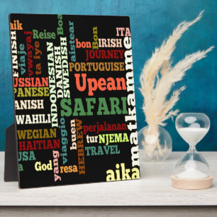 Bon Italian Irish Safari Hapanese Voyage Fotoplatte