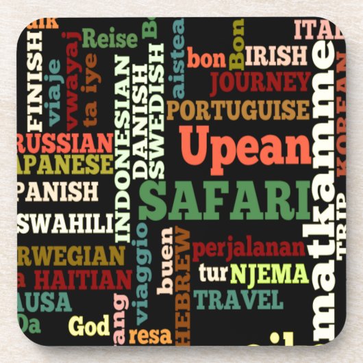 Bon Italian Irish Safari Hapanese Voyage Untersetzer (Vorderseite)