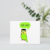 Bon Jour! Postkarte (Stehend Vorderseite)