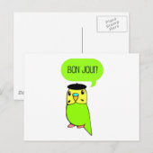 Bon Jour! Postkarte (Vorne/Hinten)