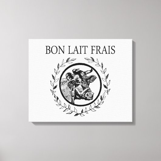 Bon Lait Frais Leinwanddruck (Vorderseite)
