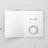 Bon Nadal, Kataloniens Weihnachtskranz Weihnachtsk Feiertagskarte (Innenseite)