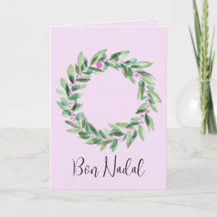 Bon Nadal, Kataloniens Weihnachtskranz Weihnachtsk Feiertagskarte