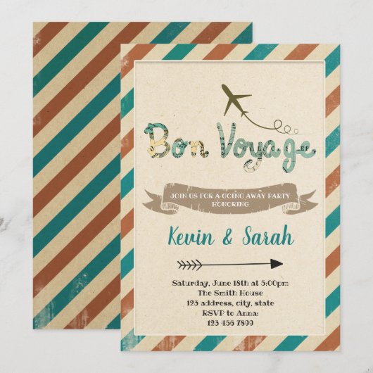 Bön-Party Einladung (Vorne/Hinten)