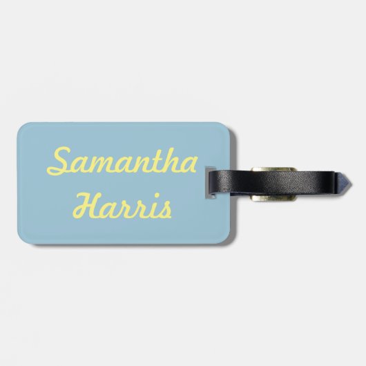 Bön-Reise Gepäckanhänger (Rückseite horizontal)