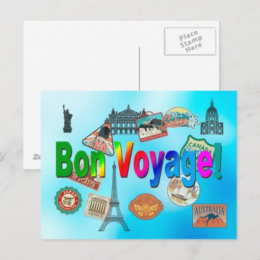 Bön-Reise Postkarte (Vorne/Hinten)